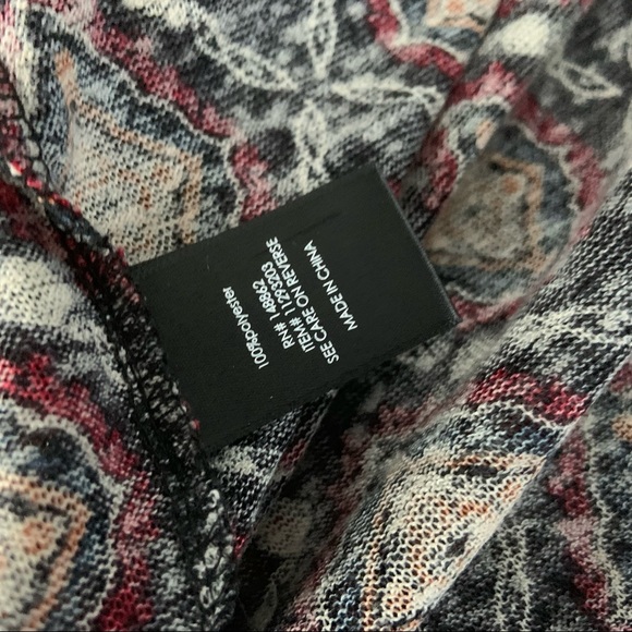 Torrid Open Front Lightweight Diamond Print Soft Cardigan Sweater Top NWT - Picture 10 of 12